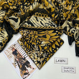 Baroque 3-Piece Unstitched Printed Lawn Suit with Chiffon Dupatta