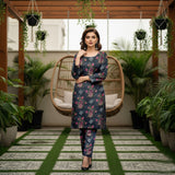 Baroque 2 Piece Allover Cotton Karandi – Printed Shirt & Trouser