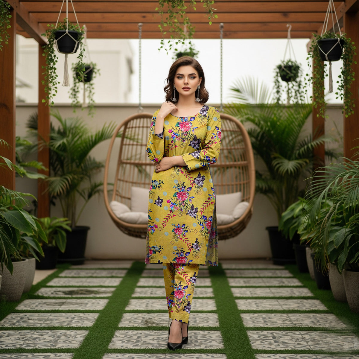 Baroque 2 Piece Allover Cotton Karandi – Printed Shirt & Trouser