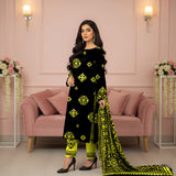 Baroque Allover Cotton 3-Piece Suite – Elegant Floral Print