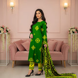 Baroque Allover Cotton 3-Piece Suite – Elegant Floral Print