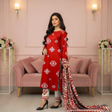 Baroque Allover Cotton 3-Piece Suite – Elegant Floral Print