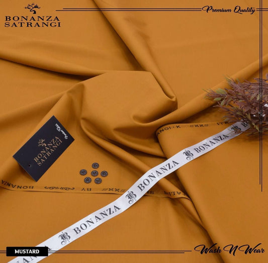 Bonanza Satrangi Men’s Premium Wash & Wear Suit – Summer Collection 2026