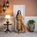 Premium Lawn 3PC Suit – Digital Print Shirt with Dupatta & Dyed Trouser | Summer 2026