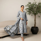 Premium Lawn 3PC Suit – Digital Print Shirt with Dupatta & Dyed Trouser | Summer 2026